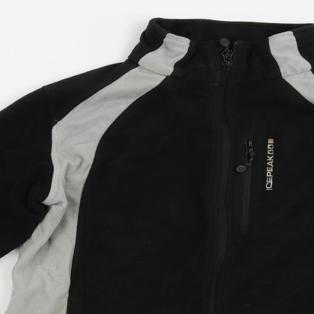 Icepeak Mens Black   Full Zip Sweatshirt Size S