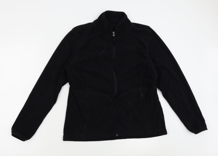 Preworn Womens Black   Full Zip Sweatshirt Size L