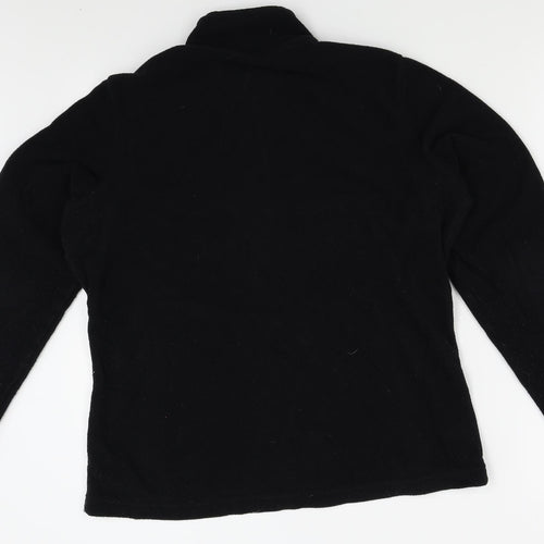 Preworn Womens Black   Full Zip Sweatshirt Size L