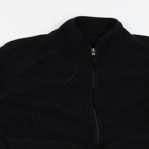Preworn Womens Black   Full Zip Sweatshirt Size L