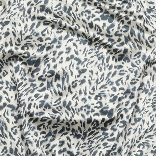 Bonmarché Womens Grey Animal Print  Basic Blouse Size 14