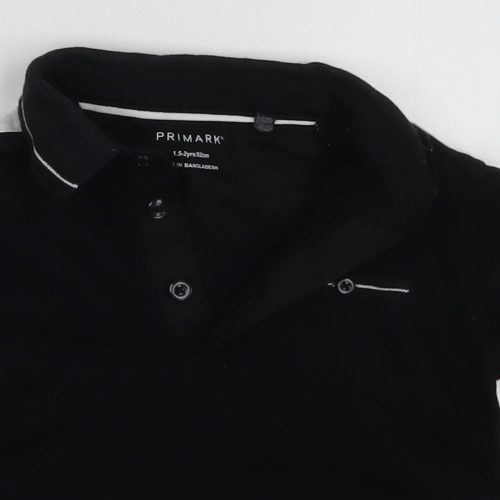 Primark Boys Black   Basic Polo Size 18-24 Months