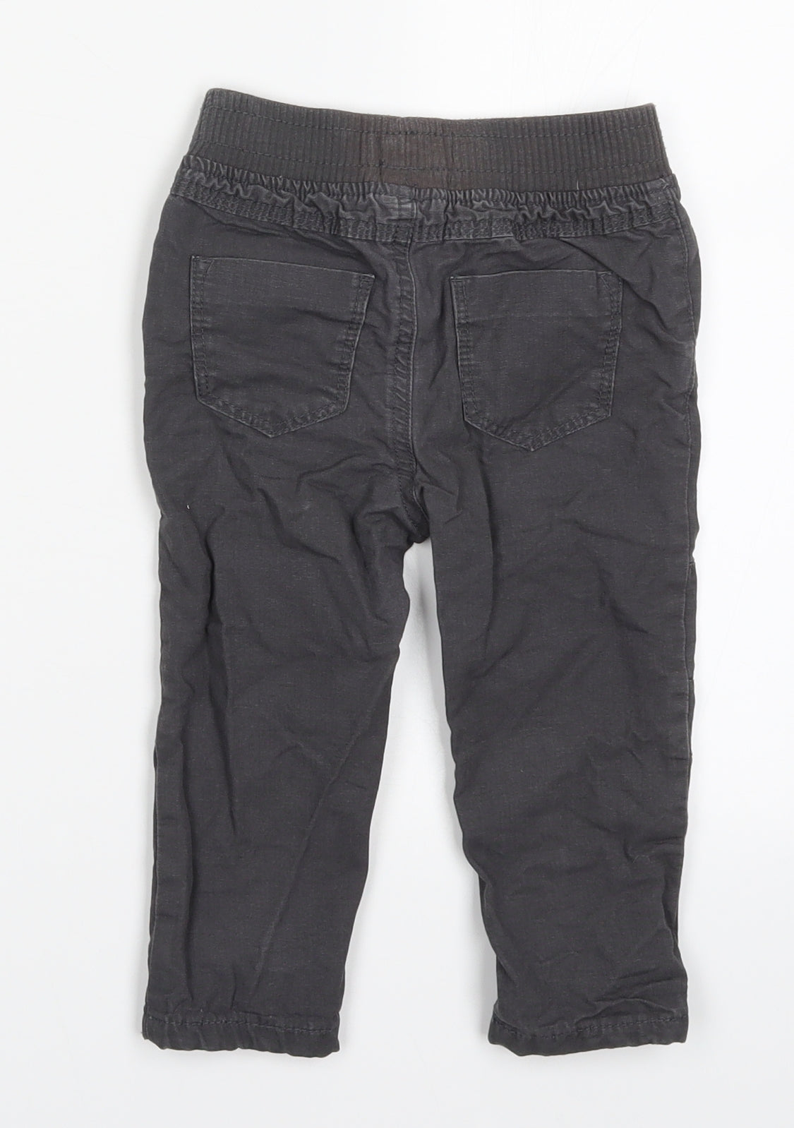 Denim Co Boys Grey   Cargo Trousers Size 18-24 Months