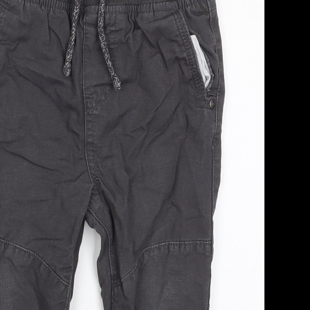 Denim Co Boys Grey   Cargo Trousers Size 18-24 Months
