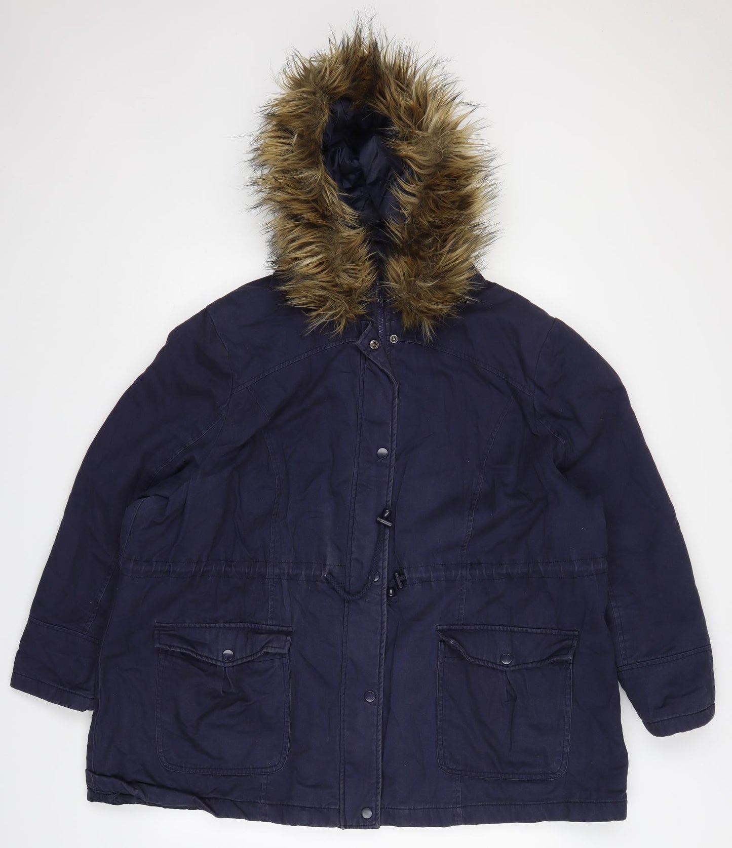 Capsule Womens Blue   Parka Coat Size 24