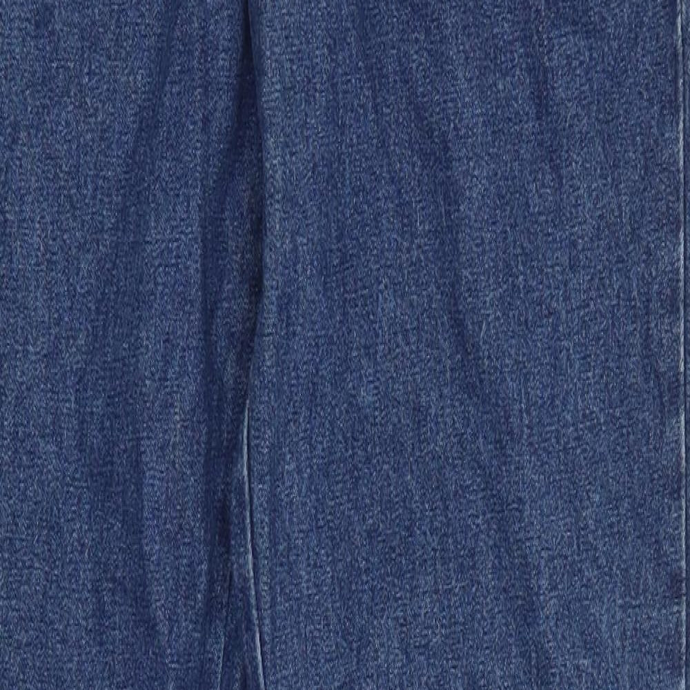 Preworn Womens Blue  Denim Straight Jeans Size 8 L31 in