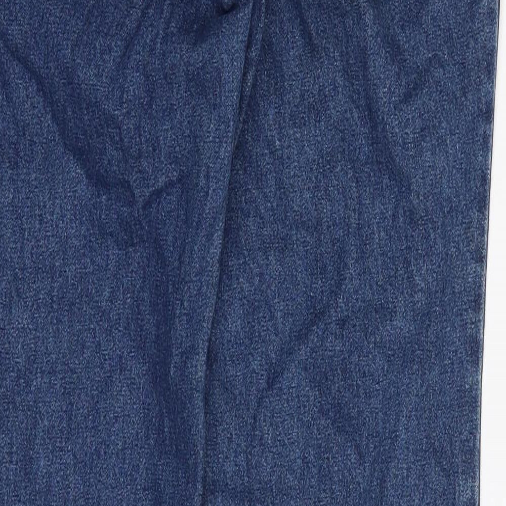 Preworn Womens Blue  Denim Straight Jeans Size 8 L31 in