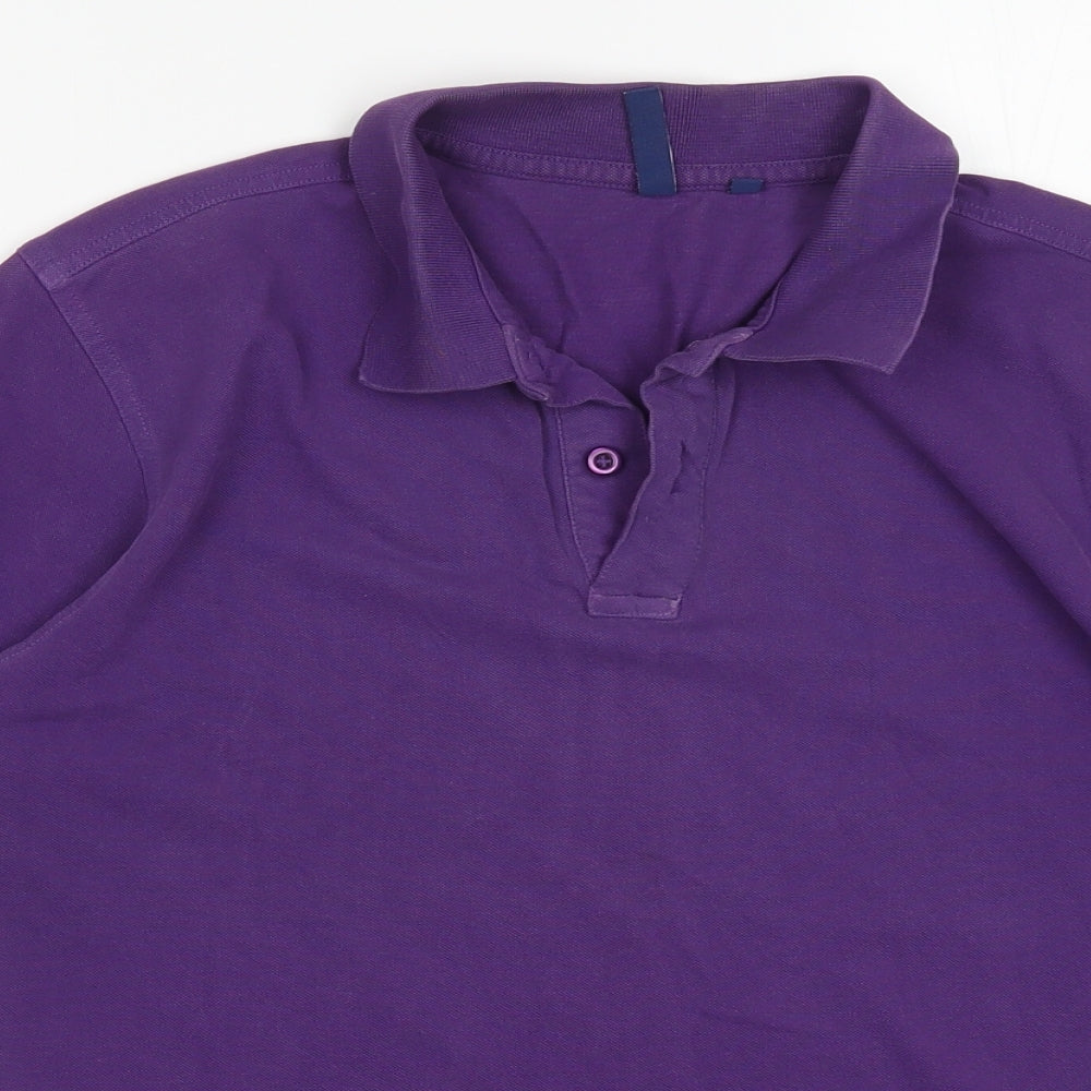 Asquith & Fox Mens Purple    Polo Size S