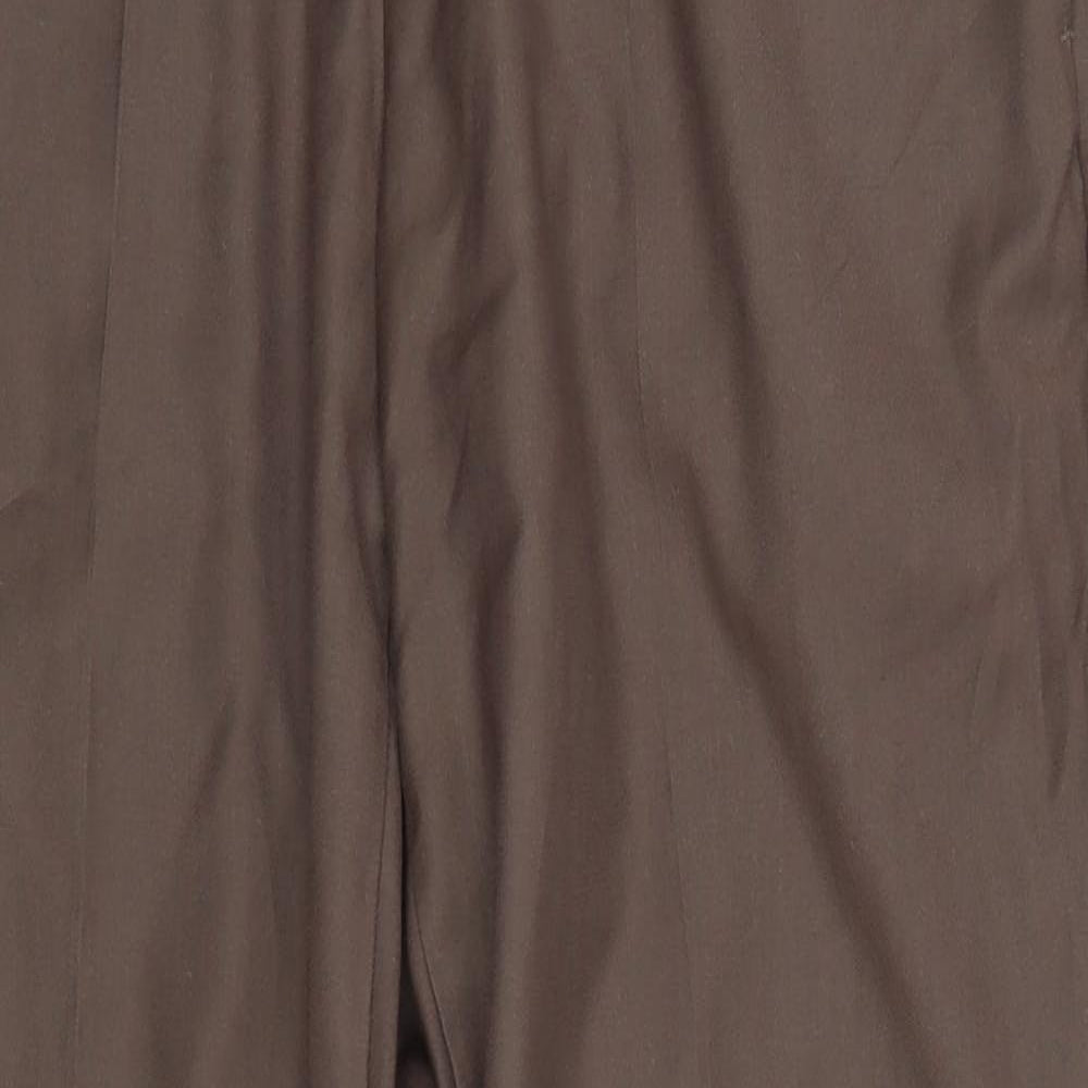 Pierre Cardin Mens Brown  Rayon Trousers  Size 34 L29 in