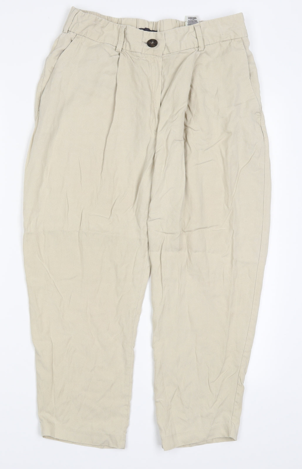 Marks and Spencer Womens Beige   Trousers  Size 12 L21 in