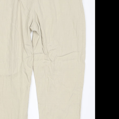 Marks and Spencer Womens Beige   Trousers  Size 12 L21 in