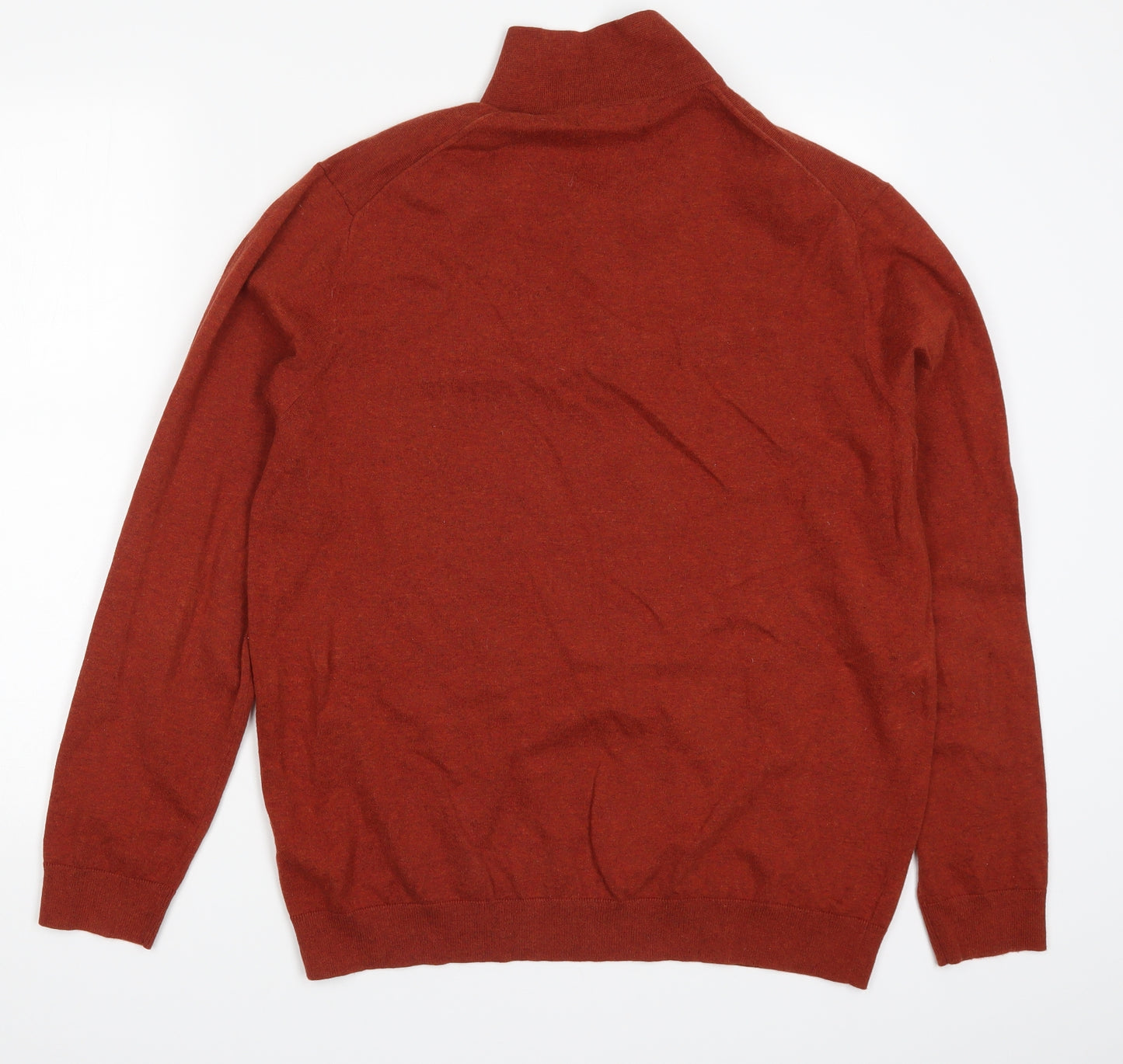 Marks and Spencer Mens Orange   Pullover Jumper Size L