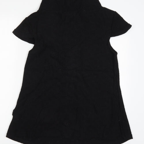 Miso Womens Black  Knit Pullover Jumper Size M