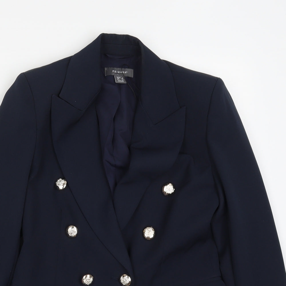 Primark Womens Blue   Jacket Suit Jacket Size 6
