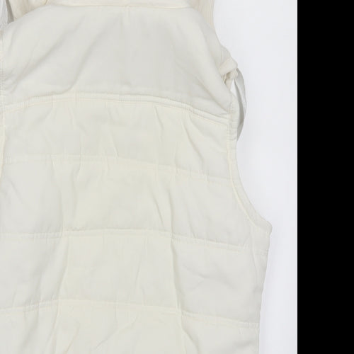 Pineapple Womens White   Gilet Coat Size 16