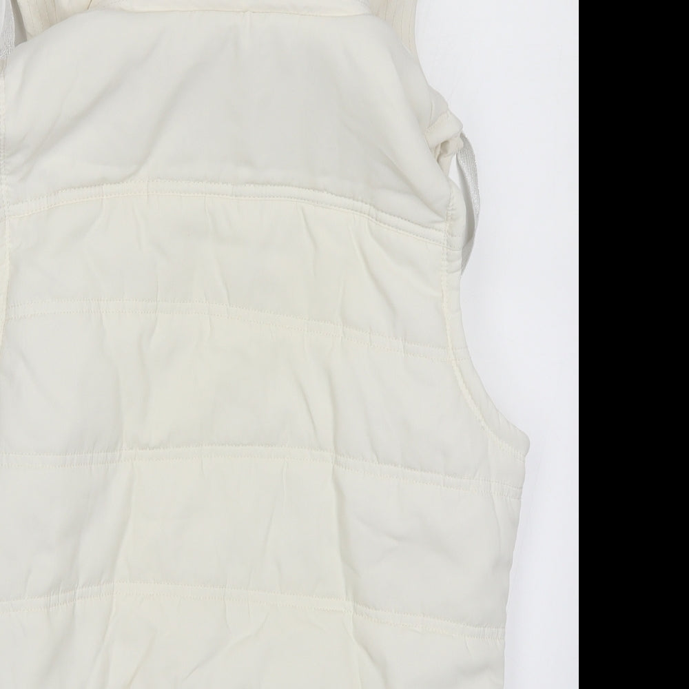 Pineapple Womens White   Gilet Coat Size 16