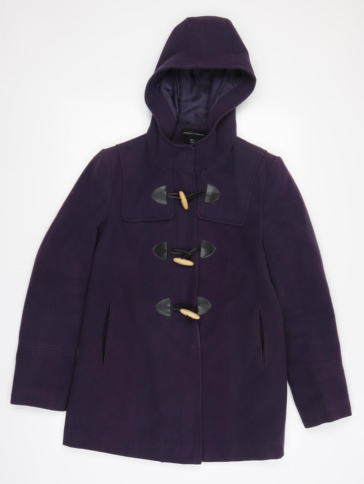 Dorothy Perkins Womens Purple   Pea Coat Coat Size 12