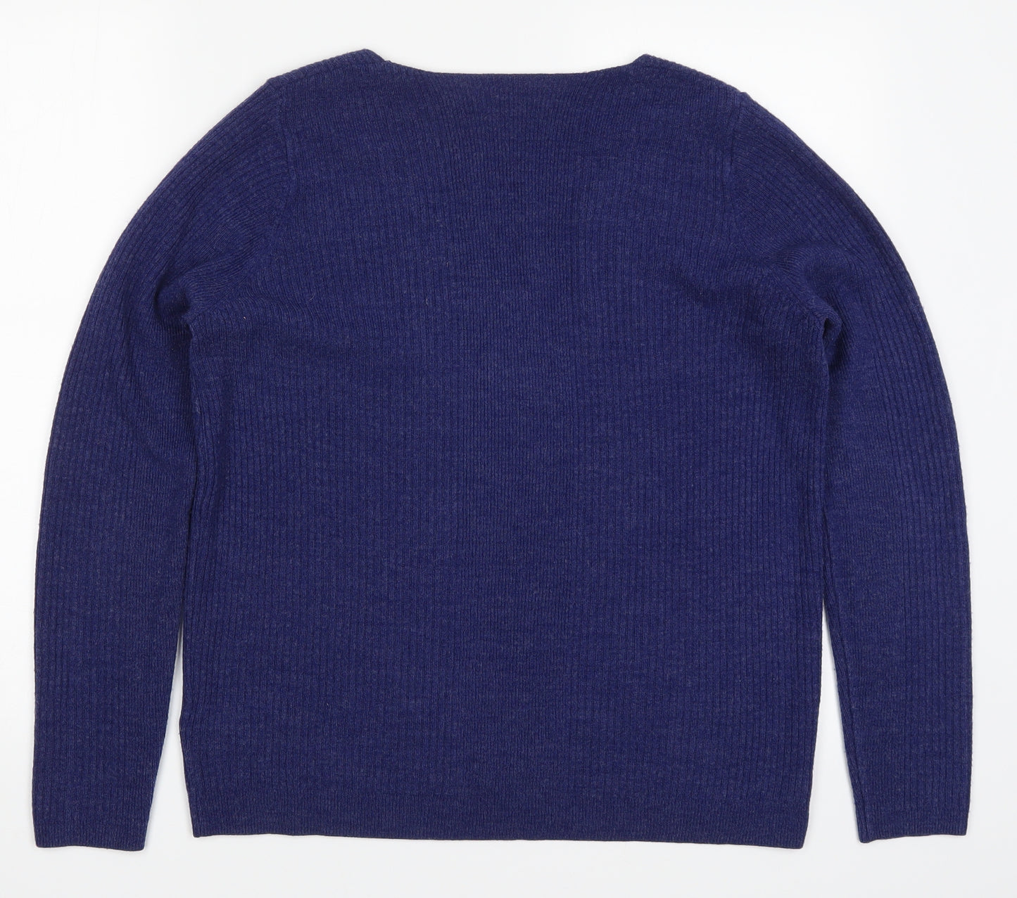 Marks and Spencer Womens Blue  Knit Pullover Jumper Size 14