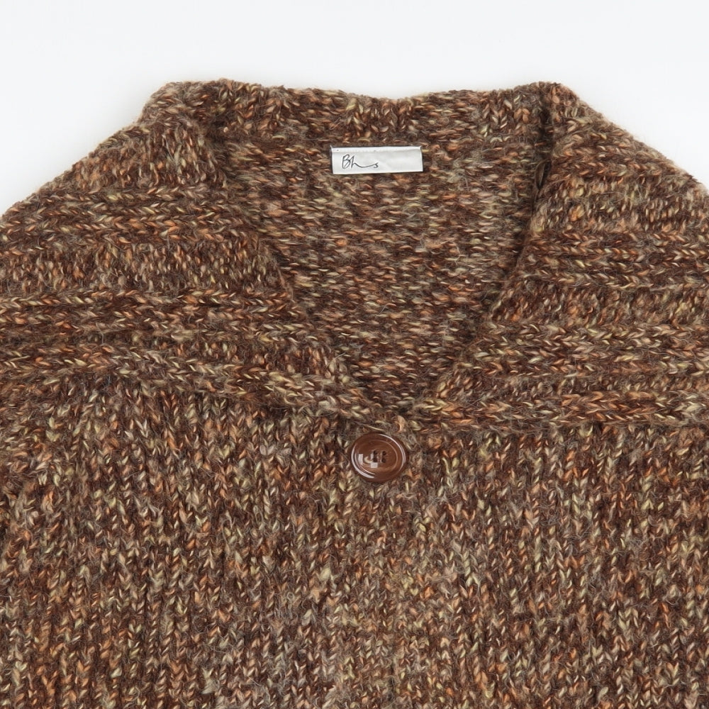 BHS Womens Brown  Knit Cardigan Jumper Size 12