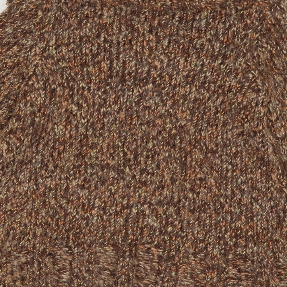 BHS Womens Brown  Knit Cardigan Jumper Size 12