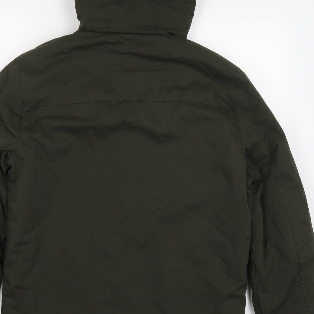 Pimark Mens Green   Overcoat Coat Size S