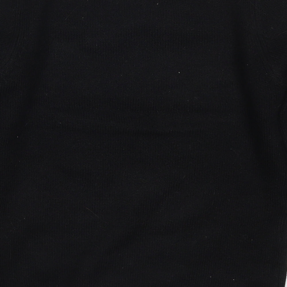 Little Kids Girls Black   Pullover Jumper Size 7-8 Years  - Big Cat Crown