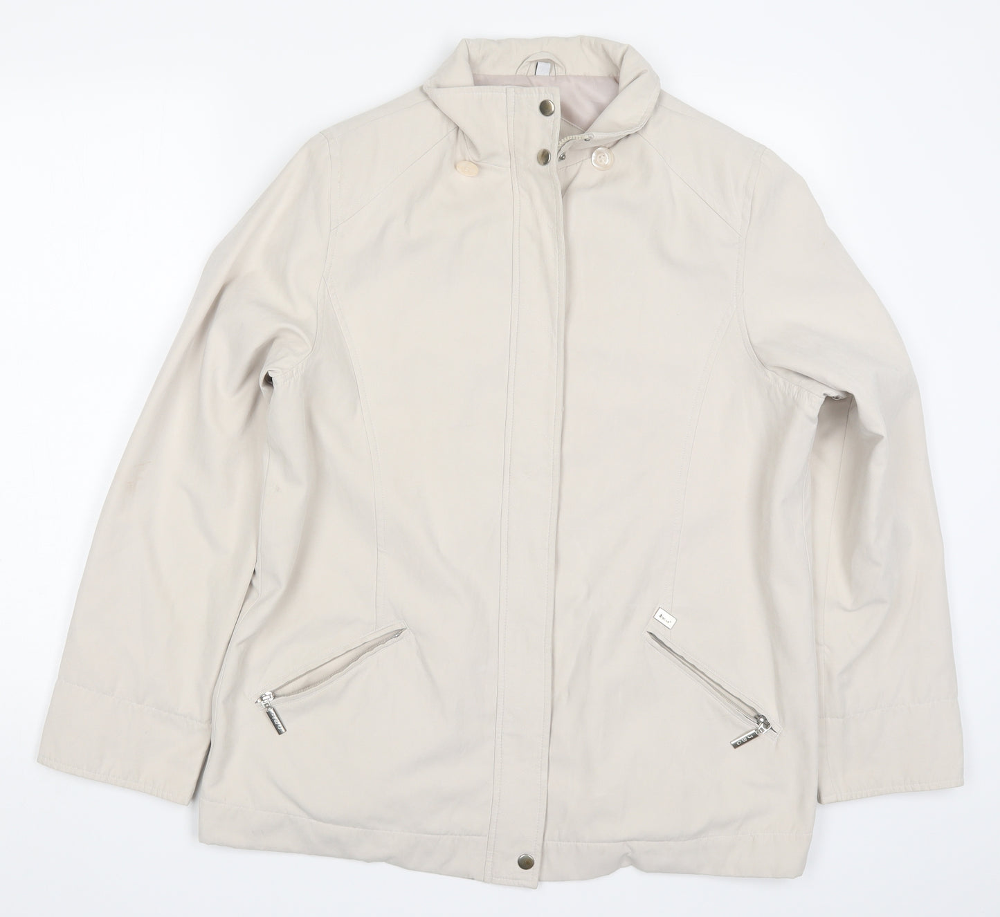 Joe Collection Womens Beige   Jacket Coat Size 14