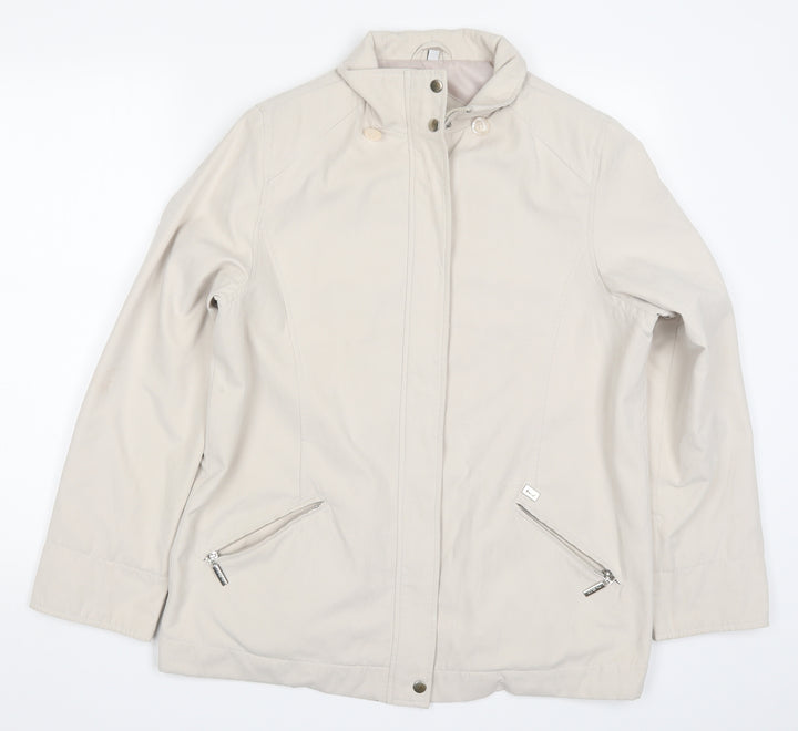 Joe Collection Womens Beige   Jacket Coat Size 14