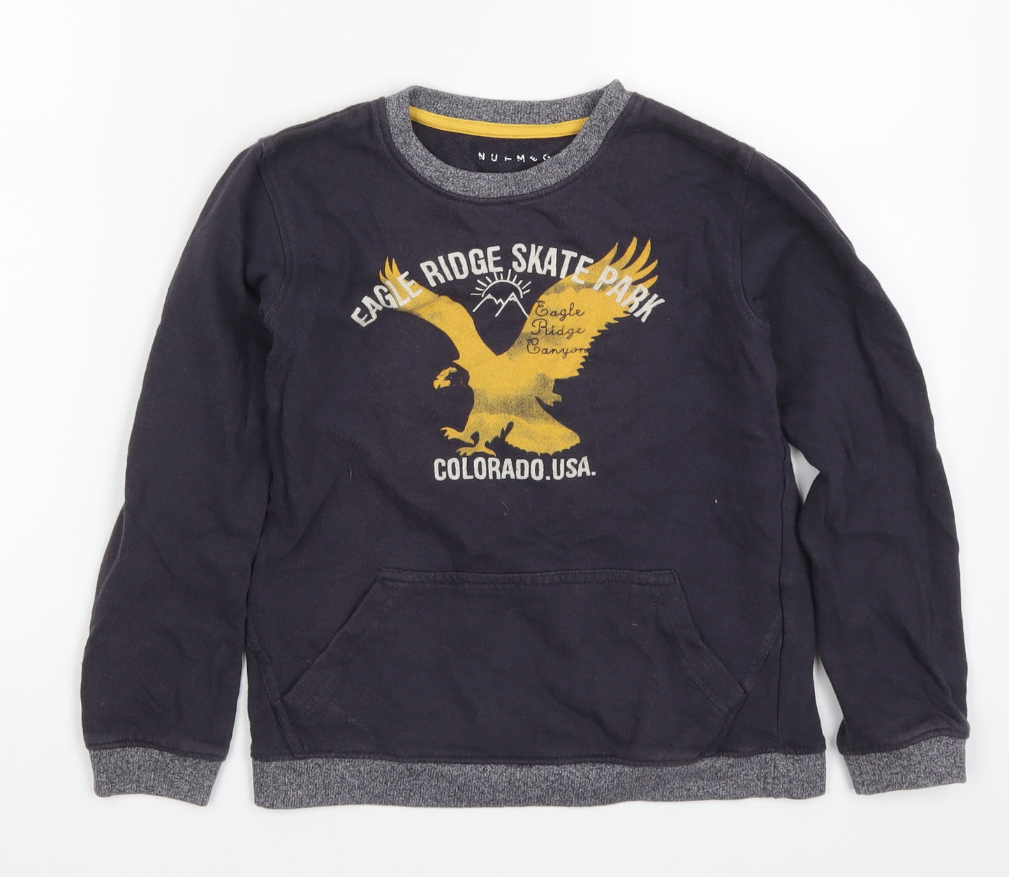 Nutmeg Boys Blue   Pullover Sweatshirt Size 7-8 Years  - Eagle Ridge Skatepark Colorado