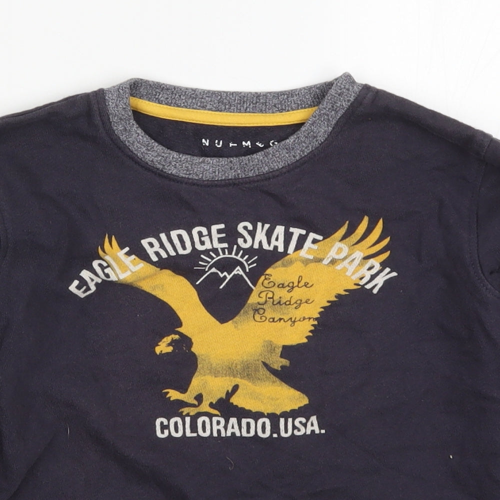 Nutmeg Boys Blue   Pullover Sweatshirt Size 7-8 Years  - Eagle Ridge Skatepark Colorado
