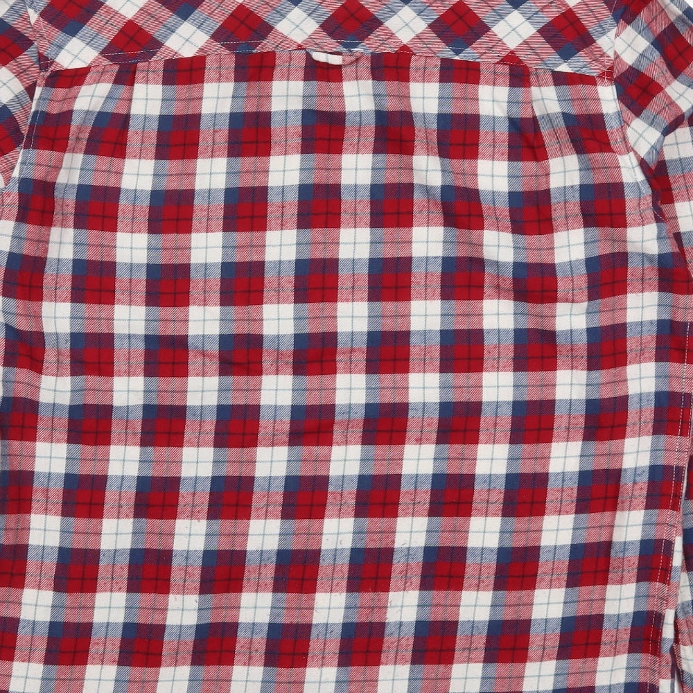 Craghoppers Mens Red Check Flannel  Button-Up Size M