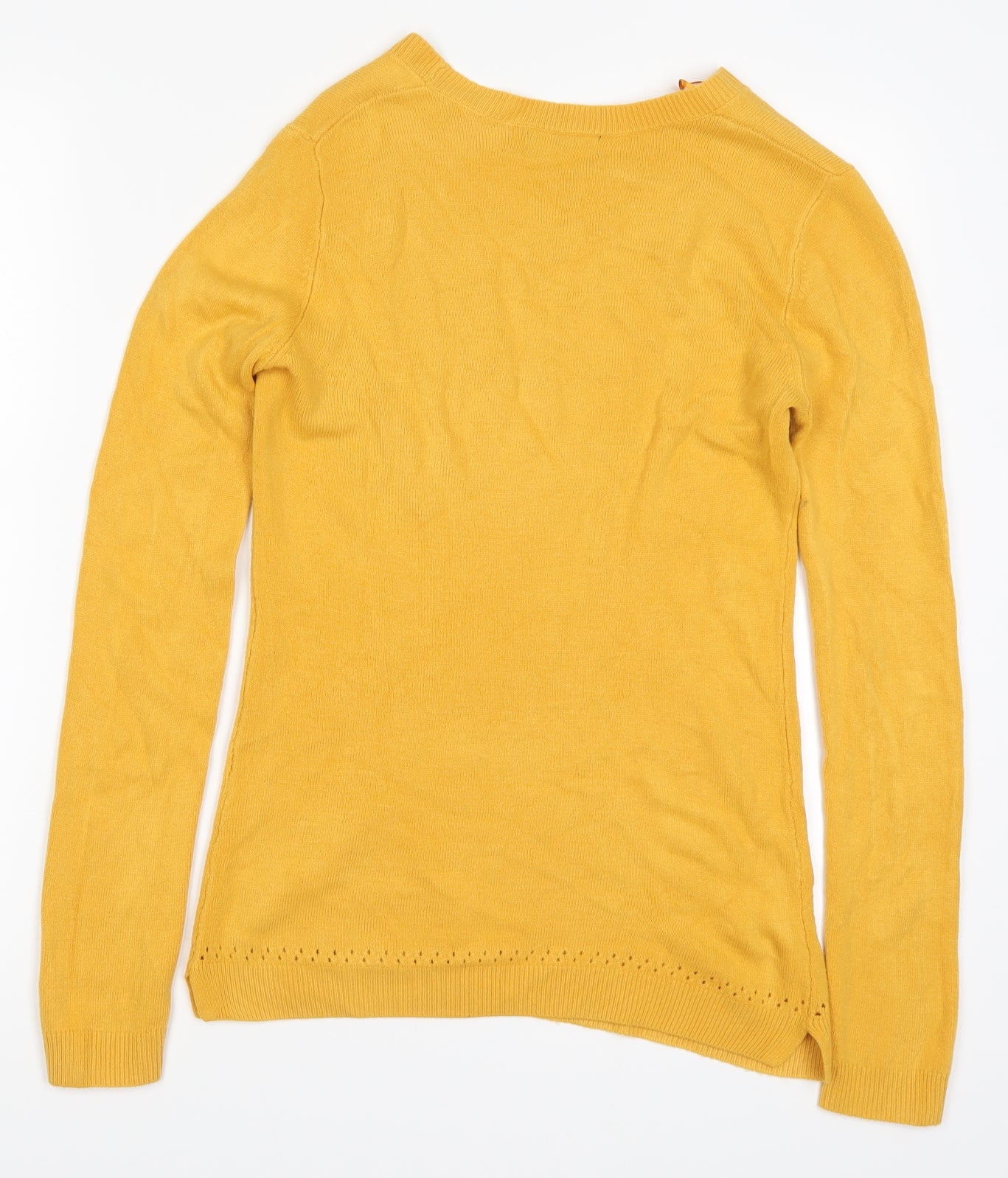 Papaya Womens Yellow  Knit Pullover Jumper Size 8