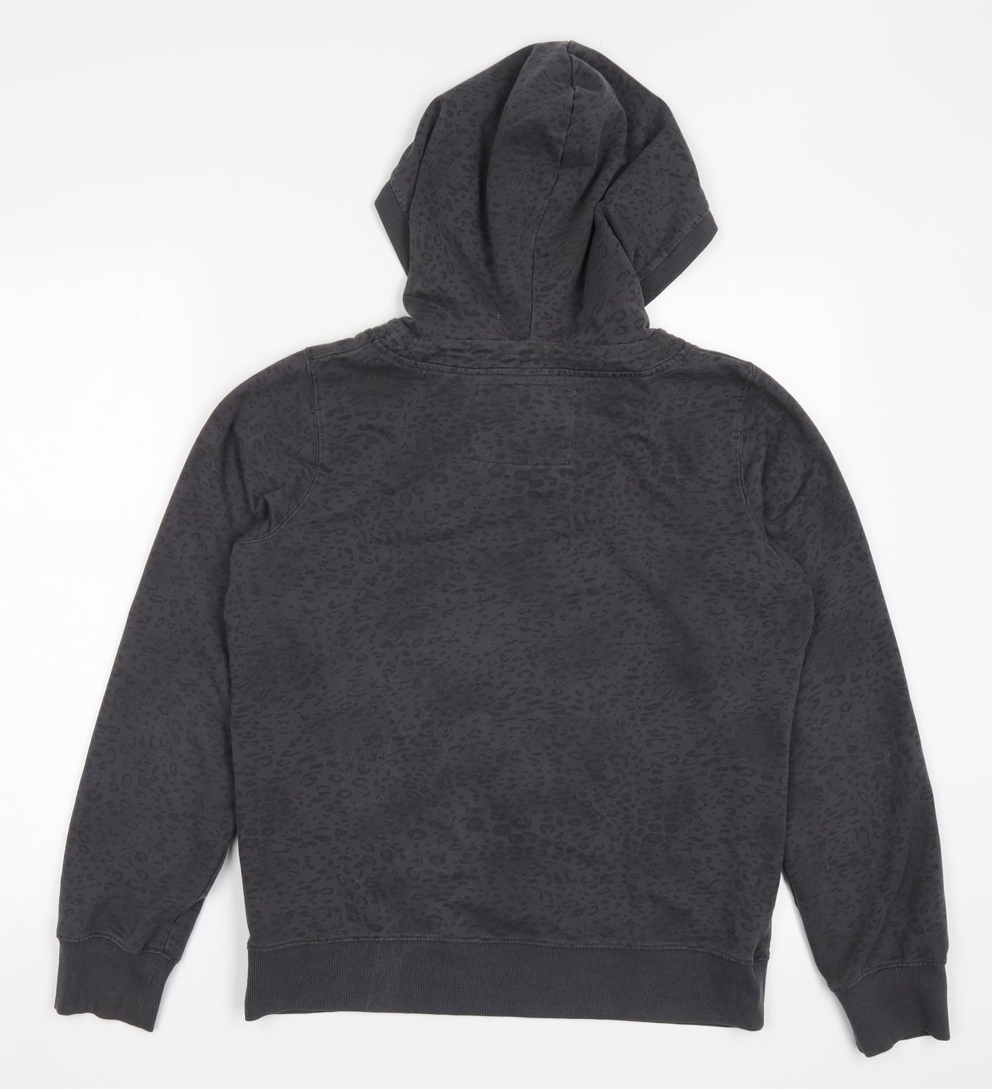 F&F Womens Grey Animal Print  Pullover Hoodie Size 14