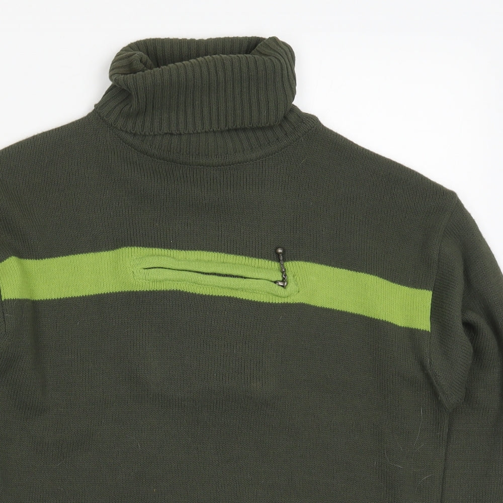 Crazy World Womens Grey Striped Knit Pullover Jumper Size L