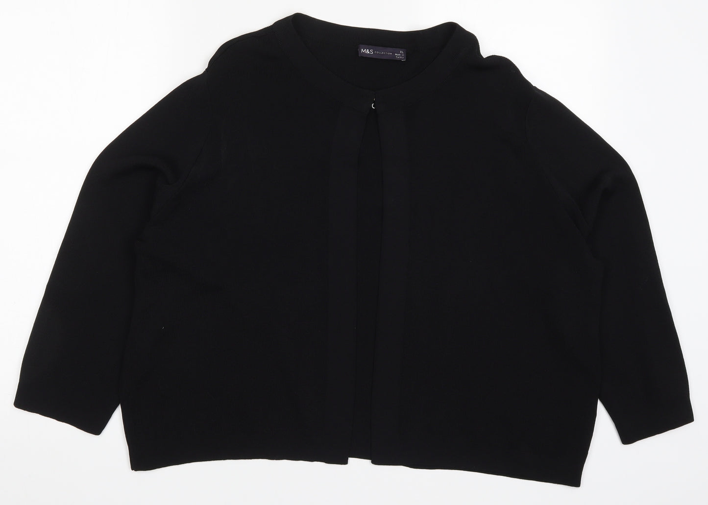 Marks and Spencer Womens Black  Knit Cardigan Jumper Size XL