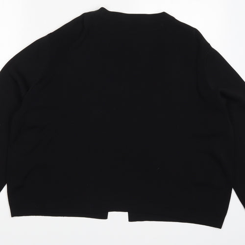 Marks and Spencer Womens Black  Knit Cardigan Jumper Size XL