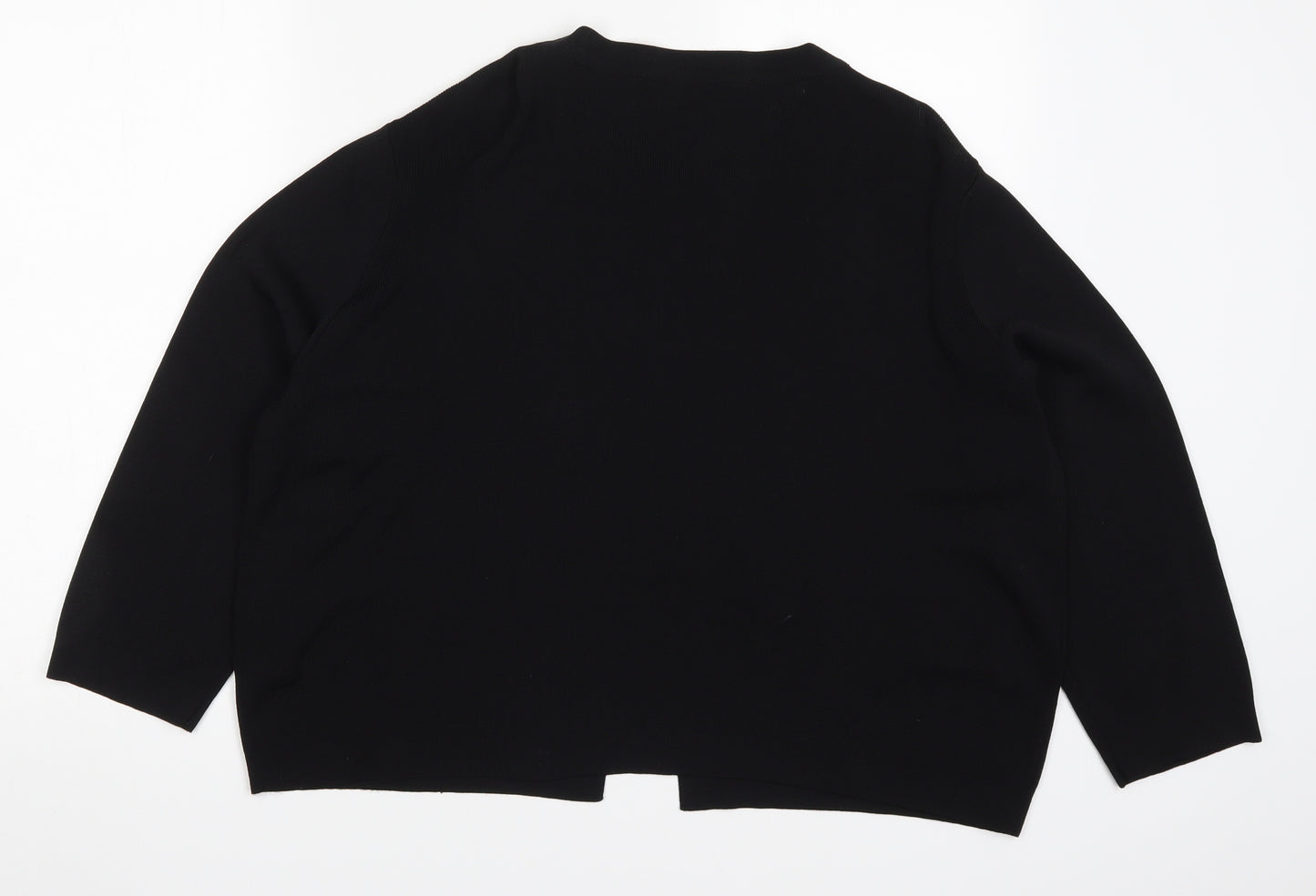 Marks and Spencer Womens Black  Knit Cardigan Jumper Size XL