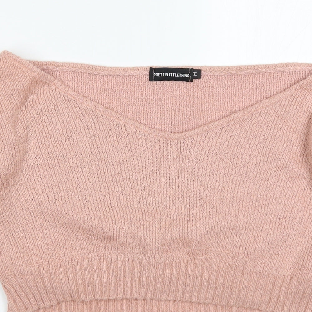 PRETTYLITTLETHING Womens Pink   Pullover Jumper Size M