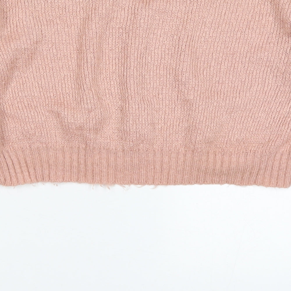 PRETTYLITTLETHING Womens Pink   Pullover Jumper Size M