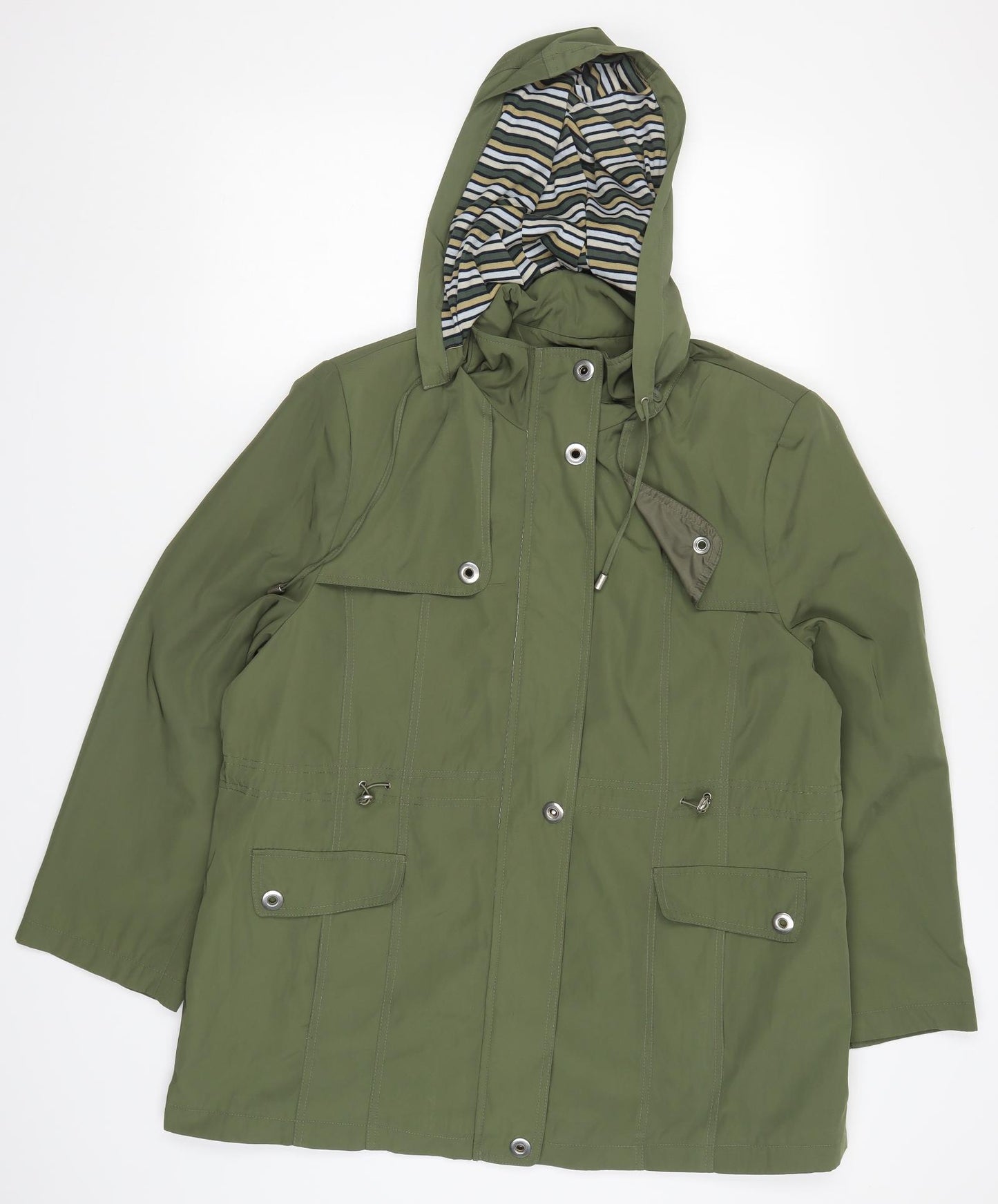 Isle Womens Green   Anorak Coat Size 16