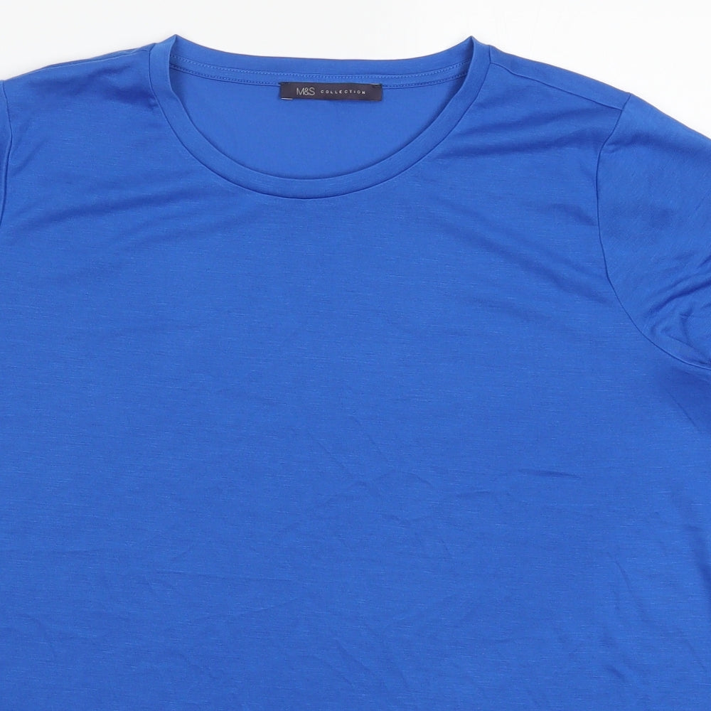 Marks and Spencer Womens Blue   Basic T-Shirt Size 20