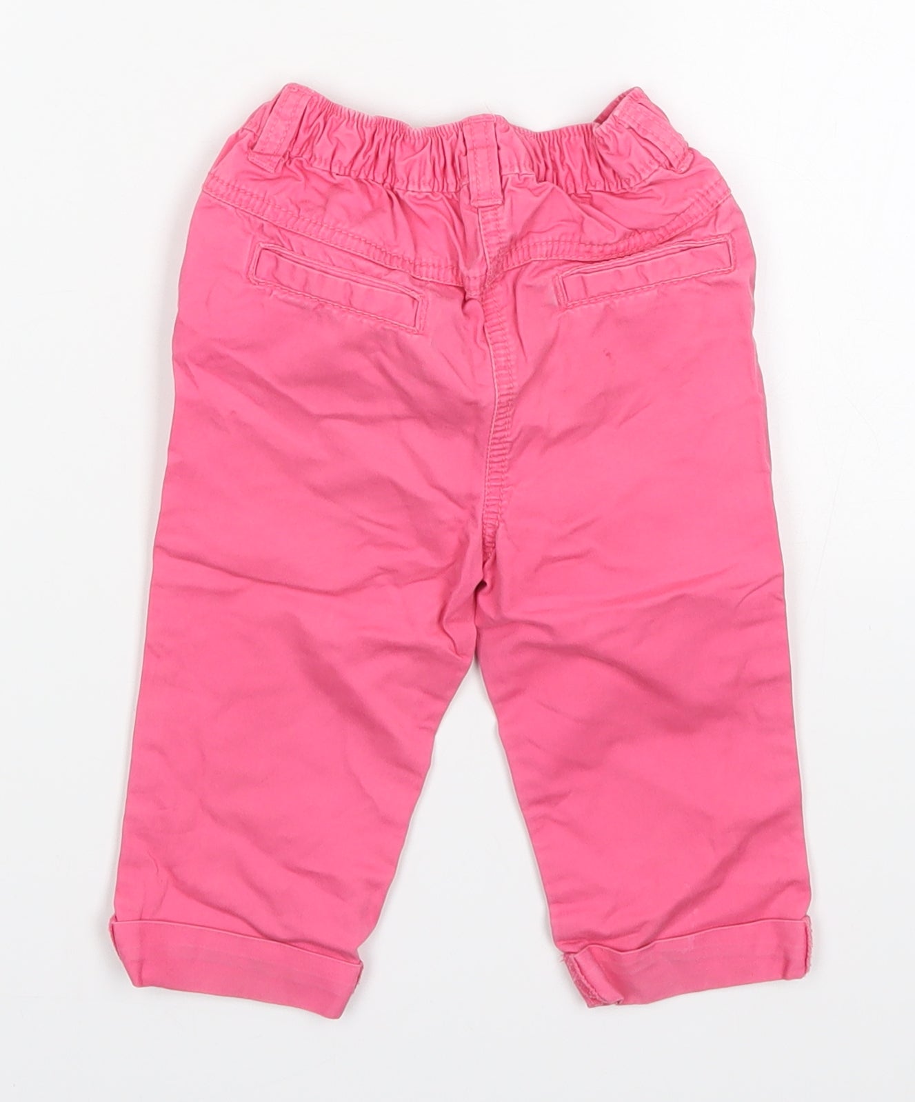 F&F Girls Pink   Capri Trousers Size 9-12 Months