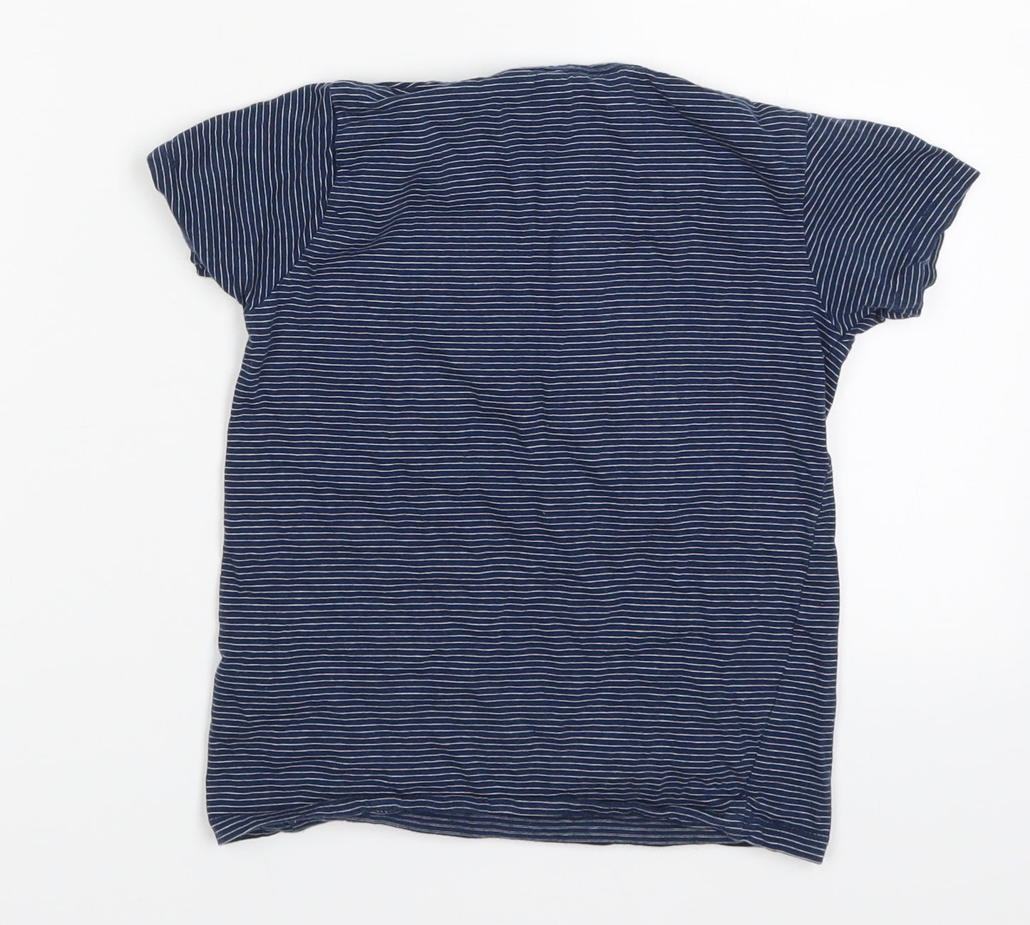 FG4 Boys Blue Striped  Basic T-Shirt Size 5-6 Years