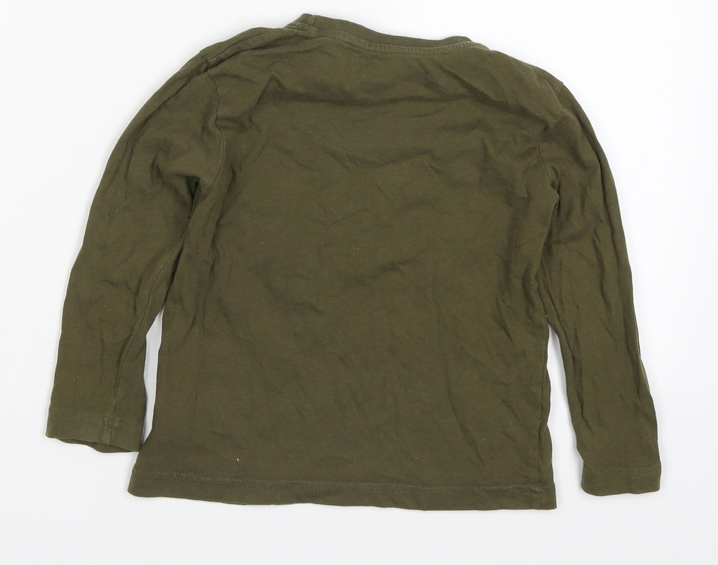 Primark Boys Green   Basic T-Shirt Size 3-4 Years  - Beyond Cool