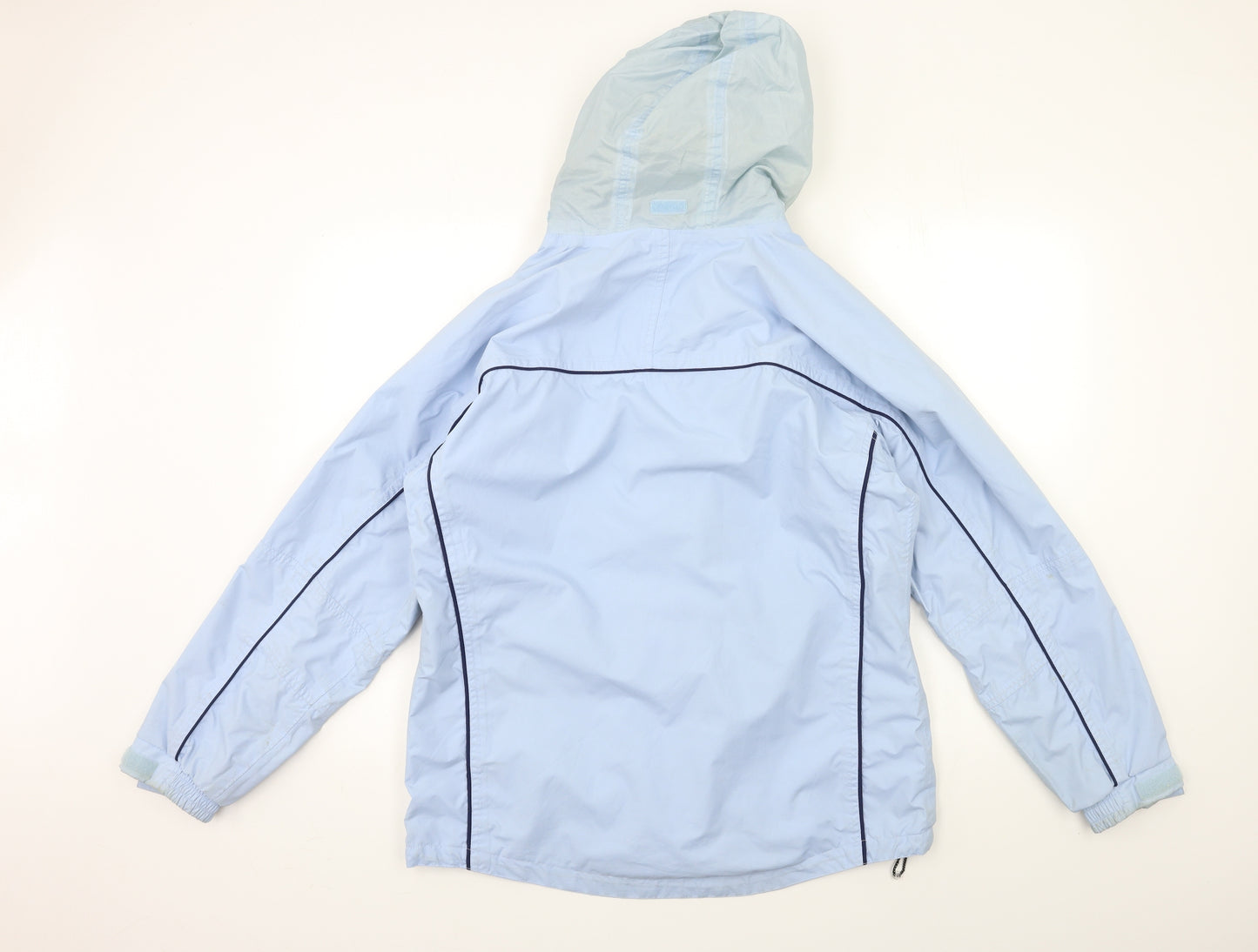 Crane Womens Blue   Rain Coat Coat Size M