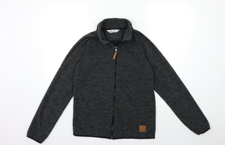 H&M Girls Grey  Fleece Jacket  Size 13 Years
