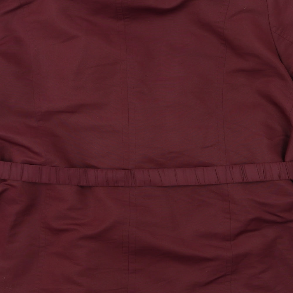 Dennis Basso Womens Red   Overcoat Coat Size 3XL