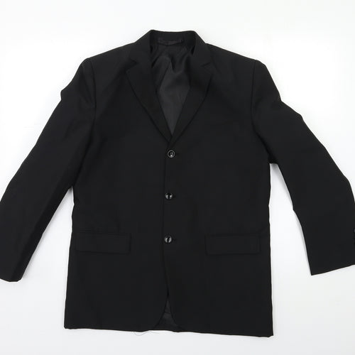 Shiny Penny Boys Black   Jacket Blazer Size 13 Years