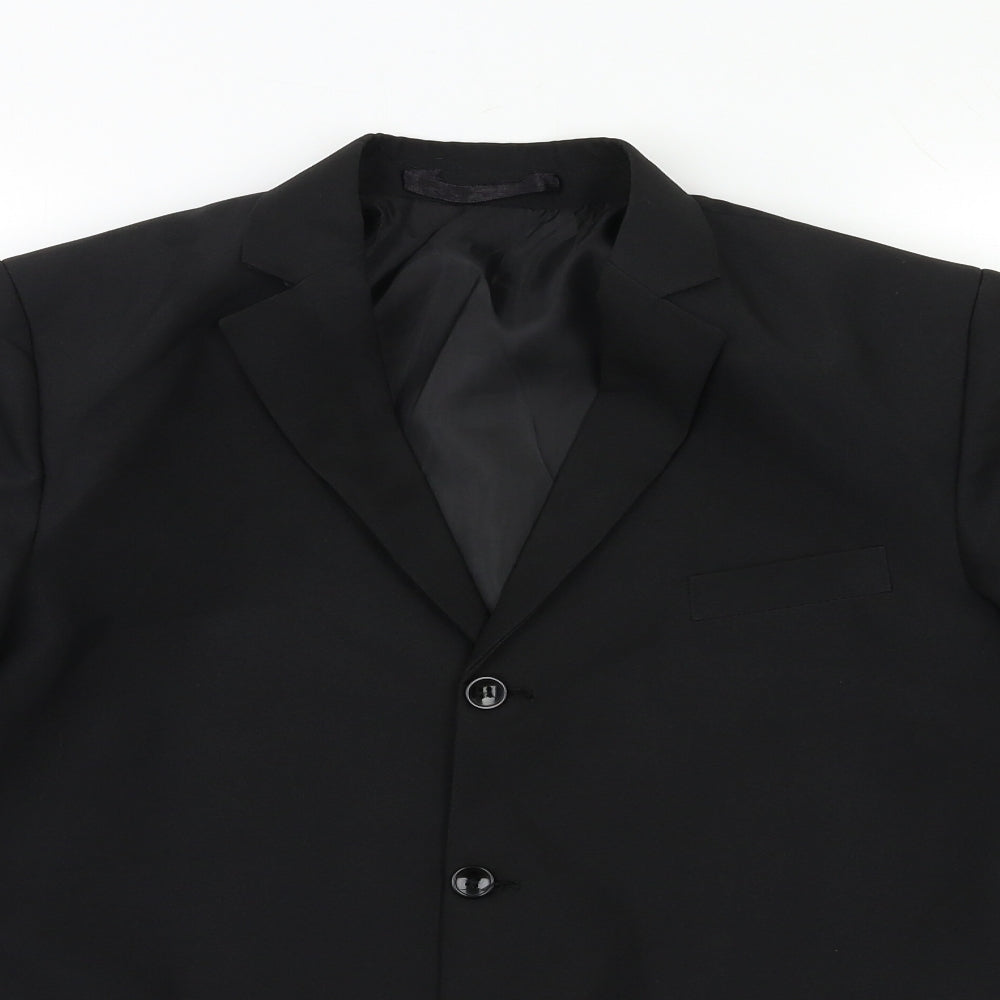 Shiny Penny Boys Black   Jacket Blazer Size 13 Years