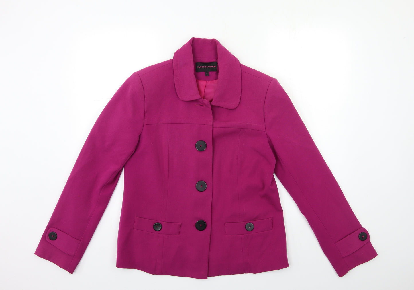 Hudson & Onslow Womens Pink   Jacket  Size 12